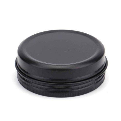 Foraineam 60 Pack 2 oz Round Lip Balm Tin Cans Cosmetic Sample Containers with Screw Lid - Aluminum Empty Tins for Salve, Powder, Spice, or Candies