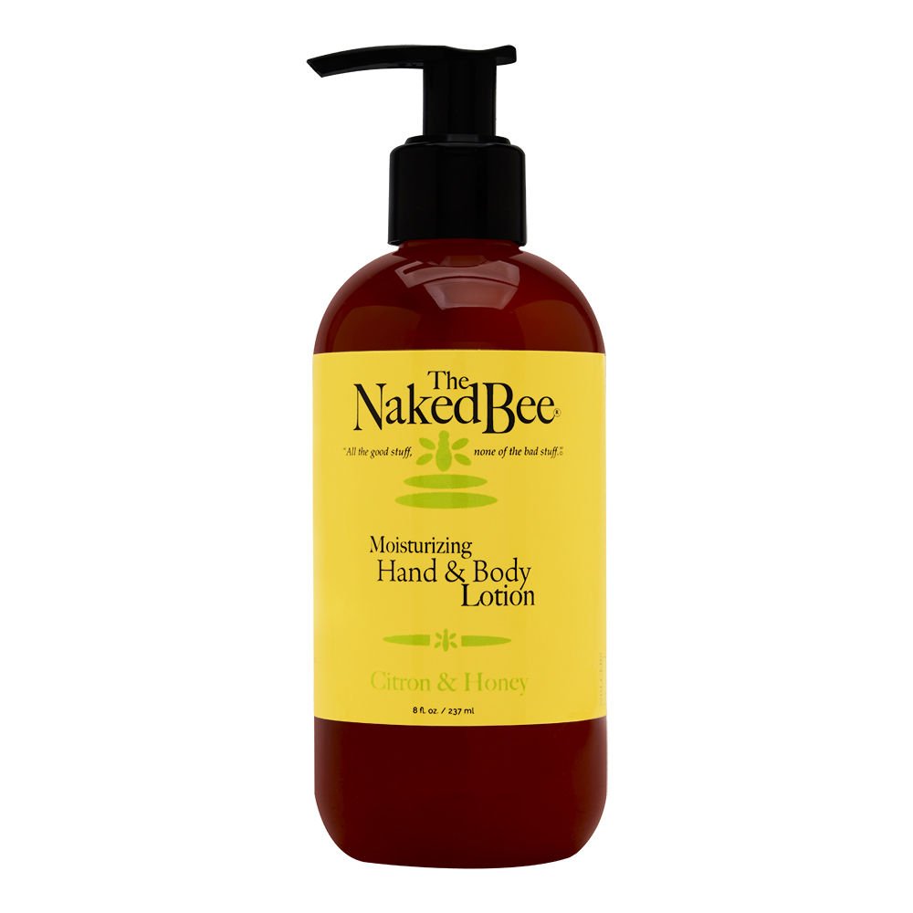 The Naked Bee Moisturizing Hand & Body Lotion, 8 Fl Oz, Citron & Honey