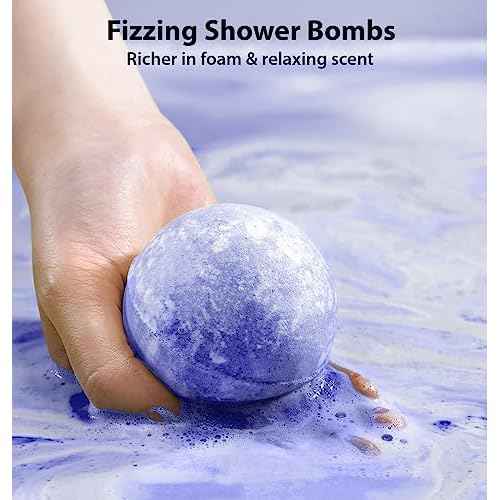 Sleep Well Bubble Bath Bombs Melatonin Infused Lavender Chamomile Essential Oils Luxurious Bath for Dry Skin Perfect Self Care Gifts for Women and Men