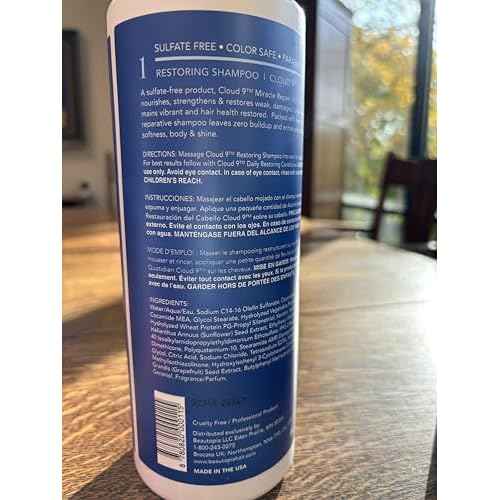 Brocato Cloud 9 Restoring Shampoo, 32 Fl Oz | Miracle Repair, Moisturizing, Hydrate, & Revitalizing Shampoo | For Weak, Dull, Dry, & Damaged Hair | Restore Resilience, Health & Shine