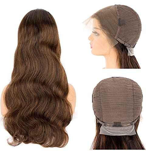 originea Balayage FB30 Body Wave Highlight 13x4 Transparent HD Lace Front Human Hair Wigs for Black Women 10A Brazilian Remy Hair Ombre Highlights Lace Frontal Wigs
