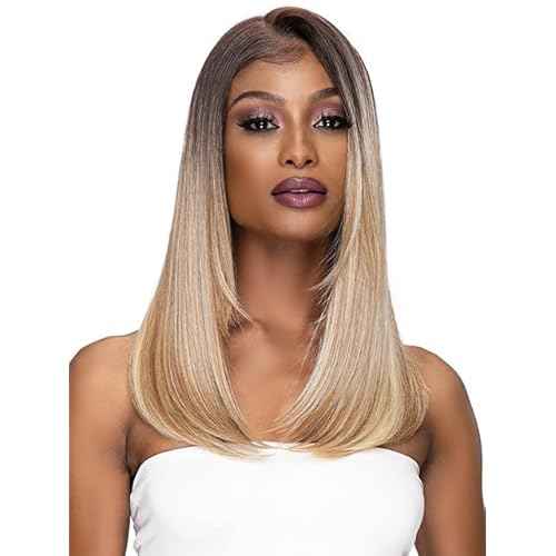Janet Collection Melt 13x6 Frontal Part Lace Wig - POLINA (1B)