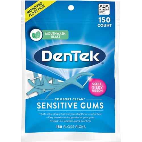 DenTek Comfort Clean Floss Picks Fresh Mint 150 Each (Pack of 9)
