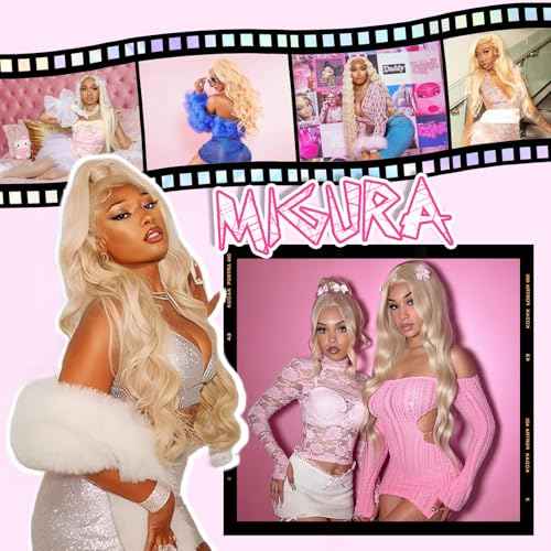613 Lace Front Wig Human Hair 200 Density Blonde Wig Human Hair Body Wave Blonde Lace Front Wigs Human Hair Pre Plucked 613 HD Lace Frontal Wig 13x6 24 Inch