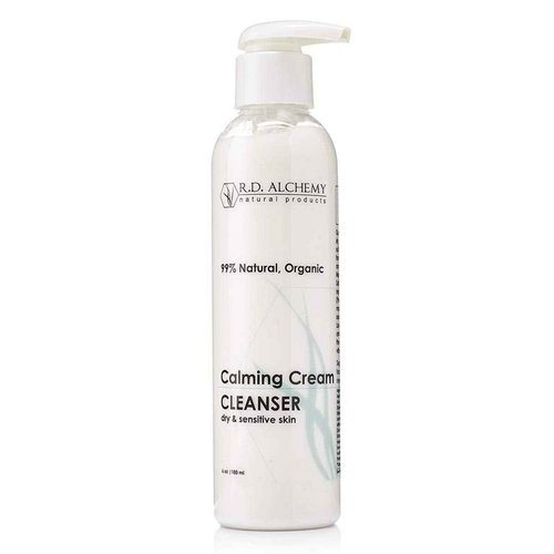 RD Alchemy - 100% Natural & Organic Calming Cream Cleanser. Sulfate Free Face Wash for Dry, Sensitive Skin - Soothing while Cleansing & Moisturizing.