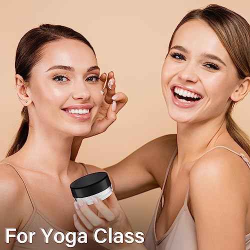 Jinei 500 Pcs 3g Sample Containers with Lids Bulk Small Sample Jars Empty Lip Balm Lotion Containers and 50 Pcs Mini Cosmetic Spatula for Make Up Oils Paint