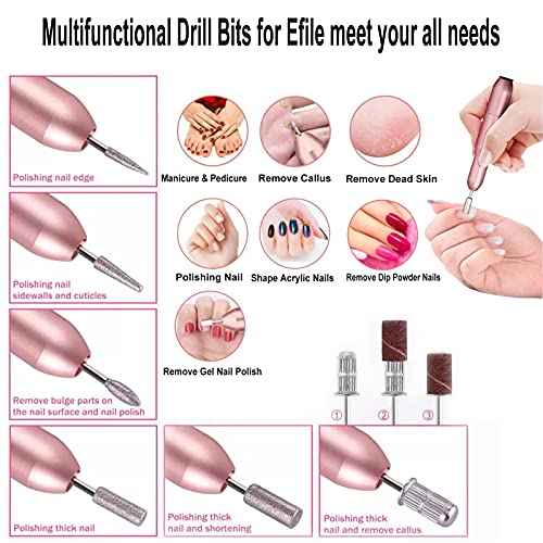 Upgrad 116 PCS Portable Electric Nail Drill Polish File Kit with 120W UV LED Nail Lamp Gel Manicure Dryer Lamp,Acrylic Nails Gel Polishing Shape Tools Supplies Set,Manicure Pedicure Nail Files DIY