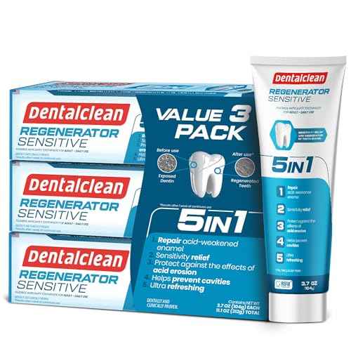 Pack of 3 Regenerating Tooth Gel - Natural Mint, Enamel Regeneration and Cavity Prevention - 3.7 oz 104g