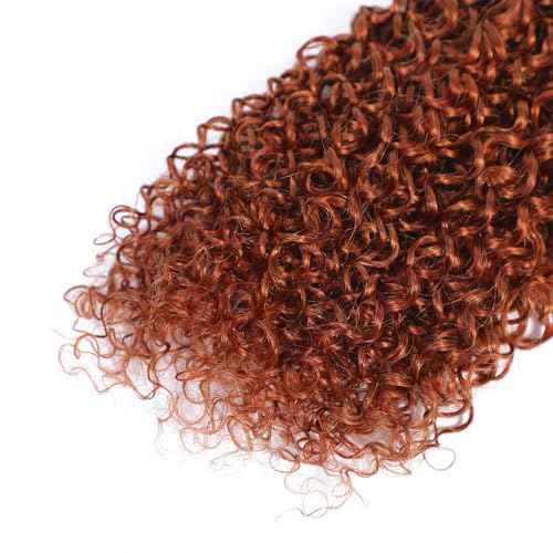 Reddish Brown Bundles Human Hair Water Wave Bundles #33 Copper Red 3 Bundles 30 32 34 Inch Brazilian Remy Auburn Brown Human Hair Extensions 300g Total Double Weft for Women