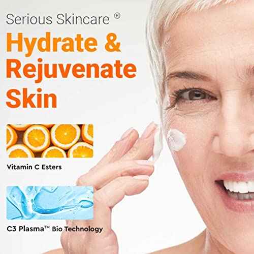 Serious Skincare Hydrating C Clean Facial Cleanser, Gentle Face Wash with Vitamin C and E, Hydrolyzed Collagen, Botanical Extracts, 12 oz.(1) and 4 oz.(1)