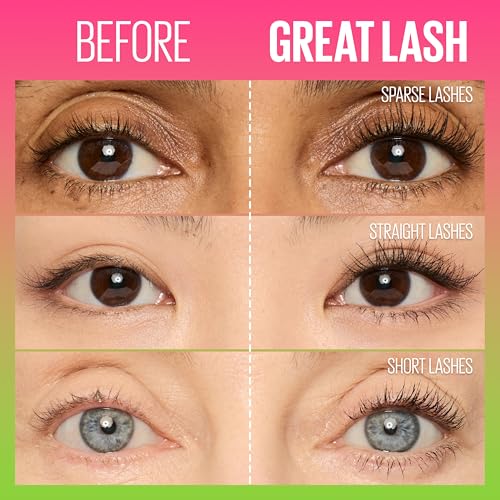 Maybelline Lash Sensational Holiday Mascara Makeup Kit, Includes Mini Sky High, Firework and Great Lash Mascara, 1 Makeup Gift Set