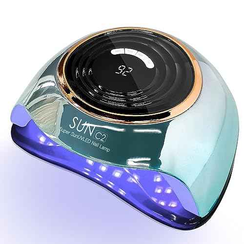UV Light for Nails 288W Nail Lamp with 63 LED Beads for Gel Polish with LCD Display Auto Sensor and 4 Timer Settings Professional Gel Curing Lamp
