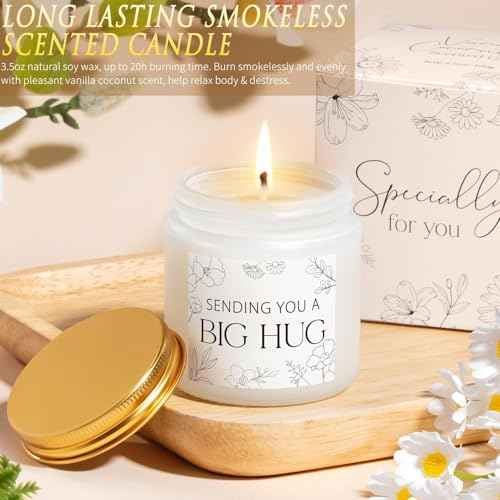 Get Well Soon Gifts Baskets for Women Self Care Gifts, Spa Care Package After Surgery Inspirational Thinking of You Sympathy Gift, Feel Better Encouragement Gift for Women Sick Friends Mom w/ Blanket