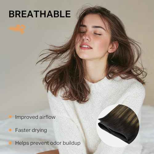 DOORES Butterfly Weft Hair Extensions Human Hair, Balayage Dark Brown to Chestnut Brown 18 Inch 100g, Double Weft PU Extensions with Micro Beads Hand Tied