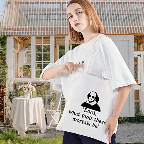 LEVLO Shakespeare Cosmetic Make Up Bag Shakespeare Fans Gift Lord What Fools These Mortals Be Zipper Pouch Bag(What Fools)