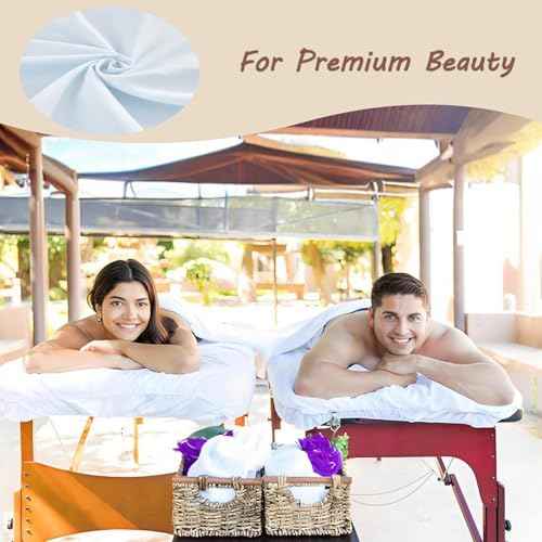 4 Sets Extra Thick Massage Table Sheets Sets Soft Premium Microfiber 3 Piece Set Massage Sheet Set for Salon Spa Bed Include Fitted Covers Flat Sheets Face Cradle Cover