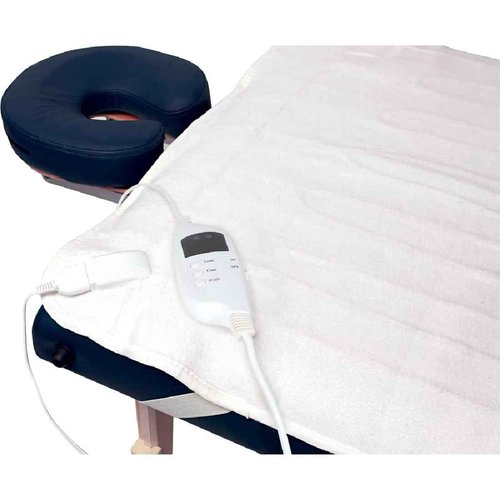 ForPro Professional Collection Fleece Massage Table Warmer, Extra Large 31" x 72" Heating Pad with 9 Heat Settings, Rapid Warming, LED Controller, 6' Detachable Power Cord