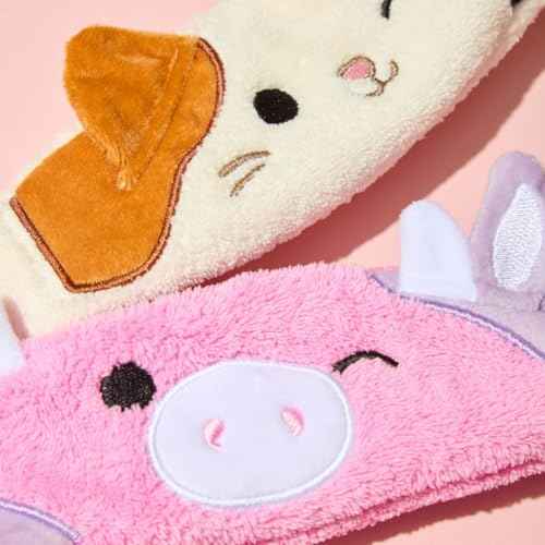 TONYMOLY x Squishmallows Cam the Cat Plush Headband ? Soft & Cozy Hair Accessory for Skincare, Makeup, Face Washing & Relaxation ? Cute, Gentle, and Functional Headband