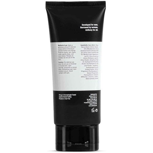 Anthony No Sweat Body Defense, Anti-Chafe Talc Free Cream To Powder Lotion, 3 Fl Oz Exfoliating and Cleansing Bar, Grapefruit, 7 Oz