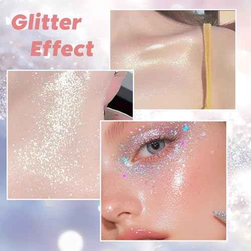 Body Glitter Spray¡¼Long Lasting¡½¡¼Skin Friendly¡½¡¼Quick-Drying¡½ Glitter Spray for Hair/Body 120ML£¬Pink