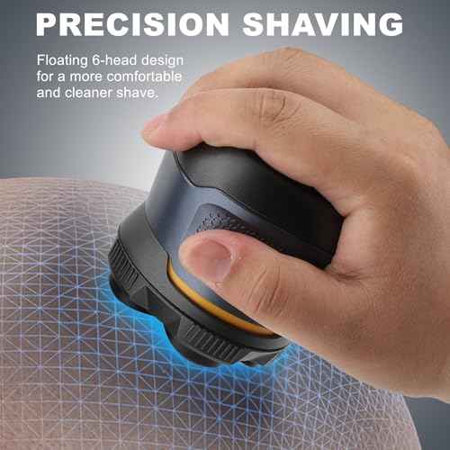 Magnetic 6 Blades Head Shaver Replacement Heads for Many 6D Magnetic Electric Razor,Newly Designed Magnetic 6D Blade Head Compatible with Head Shavers for Bald Men,2 Pack Travel Size.