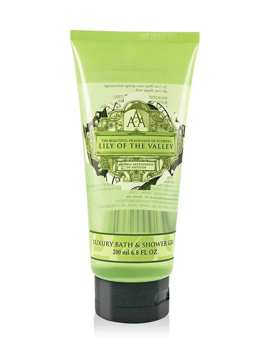 AAA Floral - Lily of the Valley, Luxury Bath & Shower Gel, Enriched with Shea Butter - 200 ml, 6.8 Fl Oz