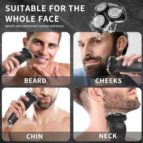 SH71/50 Shaving Heads Compatible with Phili*s Shavers Series S5000 (S5XXX),S7000 (S7XXX) for SH60/70 and SH70/70 (Black)