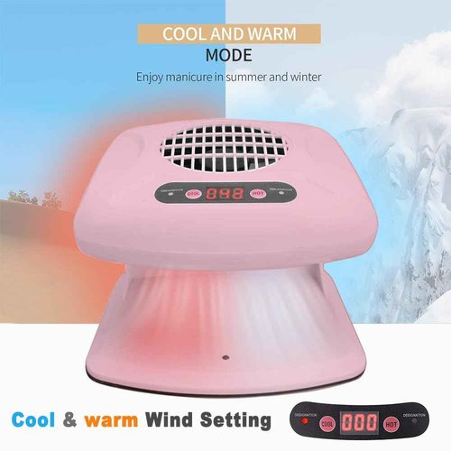 Nail Dryer for Regular Polish,300W Nail Drying Fan with Auto Sensor,Hot & Cold Air Nail Drying Fan for Salon & Home Manicure Use