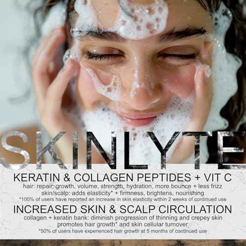 Natural Hair & Whole Body Bar Soap - Hair & Skin Repair - Keratin & Collagen Peptides | Hair: Promotes Growth, Repair, Strength, Volume | Skin: Anti-Aging, Firm, Elasticity w/Organic Sulfur