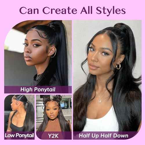 IDN BEAUTY Genius Weft Straight Clip In Hair Extensions Human Hair For Black Girl Women, Virgin Hair Longer Lifespan, Invisible Seamless PU Weft Clip Ins, 18 Inch 110g 7Pcs Natural Black