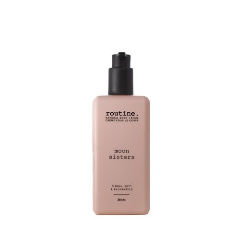 Routine | Moon Sisters 350ml Natural Body Cream. Rose, Neroli & Lavender. Botanicals | No Synthetic Fragrance | Vegan | Clinically Tested | Hands | Body | Signature Scent