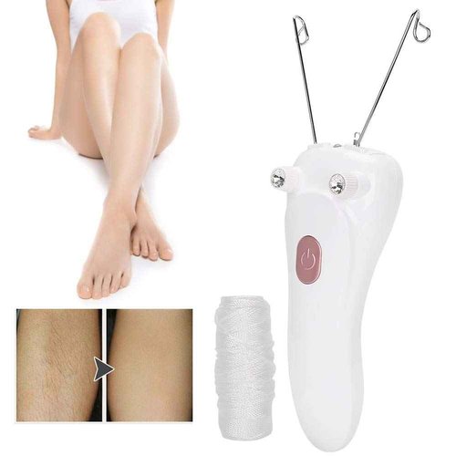 Threading Hair Removal, Hair Remover Electric Face Eyebrow Threading Epilator USB Charging Cotton Thread Depilation Machine Device for Women Girls Ladies ()
