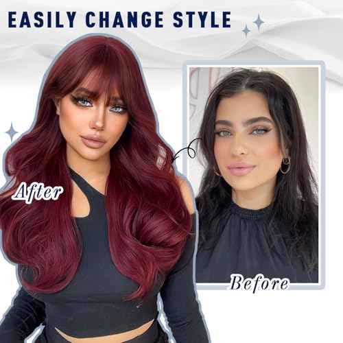 Sunya Clip in Hair Extensions Real Human Hair 7 Pcs Human Hair Clip in Extensions 18 Inch Straight Double Weft Remy Human Hair Extensions Clip ins for Women #99J Burgundy 80G