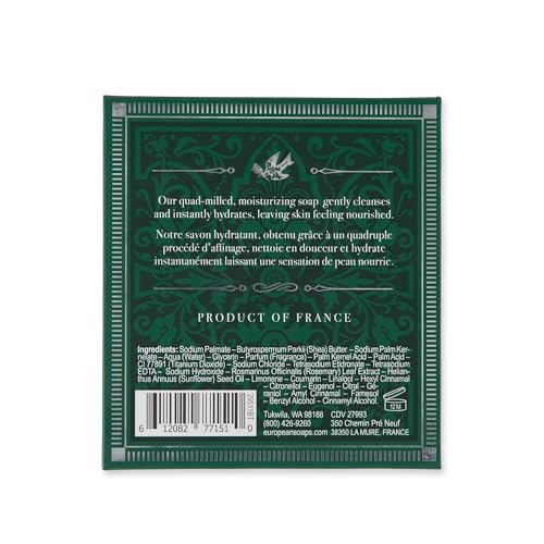 Pre de Provence Bergamot & Thyme Men's Fragrance Collection, Cube Soap, 200 G