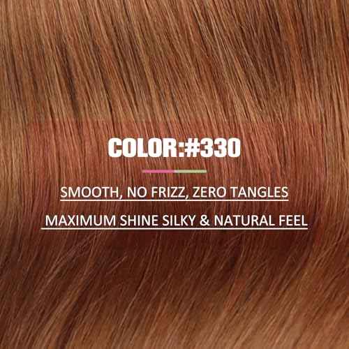 YoungSee Tape in Extensions Copper Human Hair Extensions Tape in 16 Inch Invisible Tape in Hair Extension for Women 20Pcs 50G