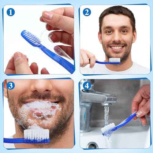 400 Pcs Prepasted Disposable Toothbrushes Bulk Individually Wrapped Pre Pasted Soft Bristle Set Travel Colorful Toothbrushes for Homeless Gift Hotel Camping Travel