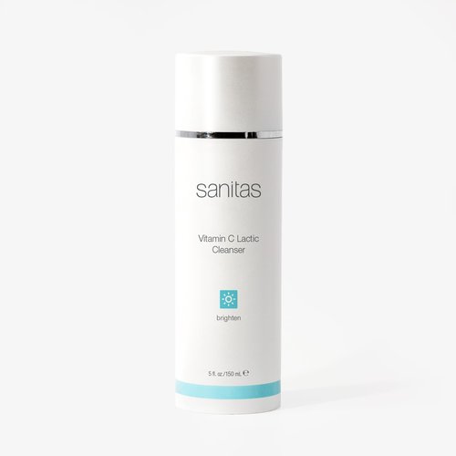 Sanitas Skincare Vitamin C Lactic Cleanser, Complexion Renewing, Active Cleanser, Lactic Acid, 5 Ounces