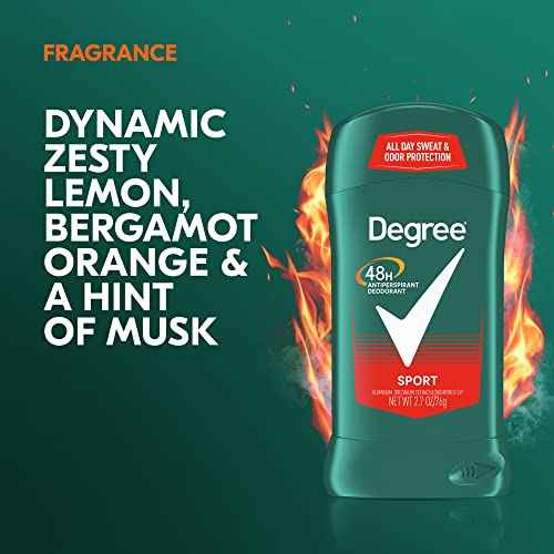 Degree Men Protection Antiperspirant Deodorant, Sport 2.7 oz (Pack of 12)