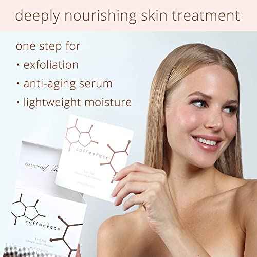 Coffeeface Anti-Aging Moisture Pads with Exfoliation, 32 count