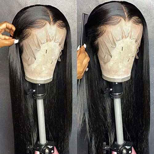 30 Inch Straight Lace Front Wigs Human Hair Pre Plucked 13x4 Hd Transparent Lace Front Human Hair Wigs for Black Women 180% Density Glueless Wigs Human Hair Lace Front Wigs (30 Inch)