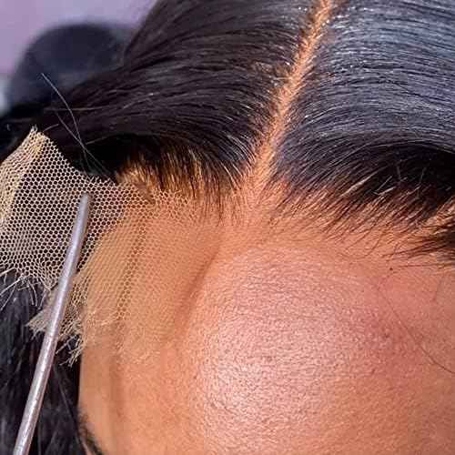 20 Inch 13x4 0.1mm SKINLIKE Ultra Thin Invisible HD Frontal Body Wave Transparent Lace Frontal Closure Melt Into Skin Easily Pre Plucked With Baby Hair 12A Grade Brazilian Human Hair