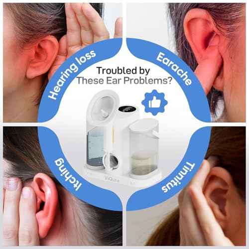 Electric Ear Wax Removal Kit, Ear Irrigation Flushing System with Dual Large Water Tank, 4 Pressure Mode, 2 Tips, Safe Water Ear Cleaner, Effective Ear Flushing Kit for Adults, Waterproof IPX6