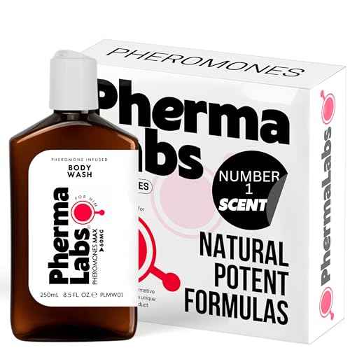 Premium Pheromone Body Wash for Men - Long-Lasting cologne perfume Gel Scent Con Feromonas para Hombres - Captivate with Feromonas for Men - Mens Pheromones (8.5 Fl Oz, Scent Number 1)