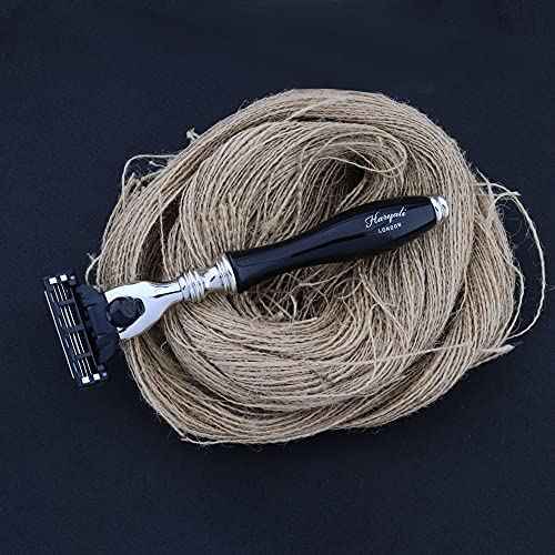 3 Edge Shaving Razor With Black Coated Handle Beard and Mustache Safety Razor For Men and Women