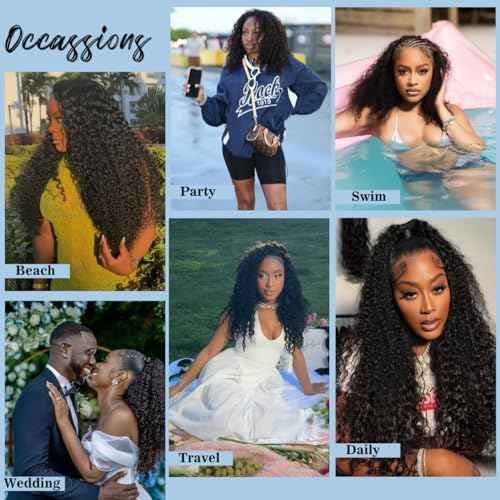 Burmese Curly Clip in Hair Extensions Real Human Hair 8Pcs Brazilian Human Hair Clip ins for Black Women With 18Clips 120g 22inch #1B Natural Black
