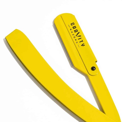 Professional Straight Razor Bundle - Stainless Steel Straight Razor Kit with 20 Gravity Premium Blades ("The OG", Kingsman)
