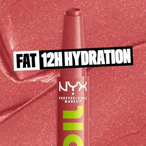 NYX PROFESSIONAL MAKEUP Fat Oil Slick Click, Lightweight, Buildable, Pigmented Vegan Lip Balm - No Filter Needed