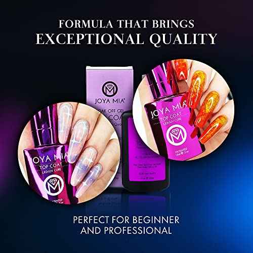 JOYA MIA Top Coat Gel Polish Refill Size Bottle, 8 oz.
