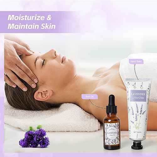 Lavender Spa Gifts Set, 11 Pcs Bath Gift Set for Women, Relaxing Spa Gifts, Home Spa Products, Birthday Gifts for Women Valentine's Day
