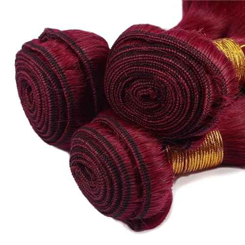 Red Bundles 99J Body Wave Human Hair Bundle Brazilian Unprocessed Virgin Hair 99J Burgundy 3 Bundles 18 20 22 Inch Wine Red Body Wave Bundle Hair Extensions